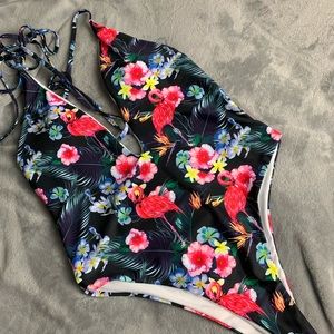 NWOT Flamingo One Piece Swimwear